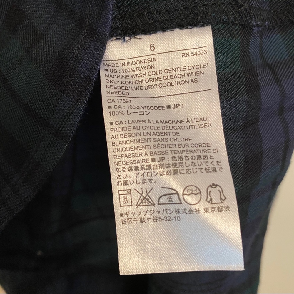 Banana Republic tartan plaid shirt dress - Picture 5 of 5